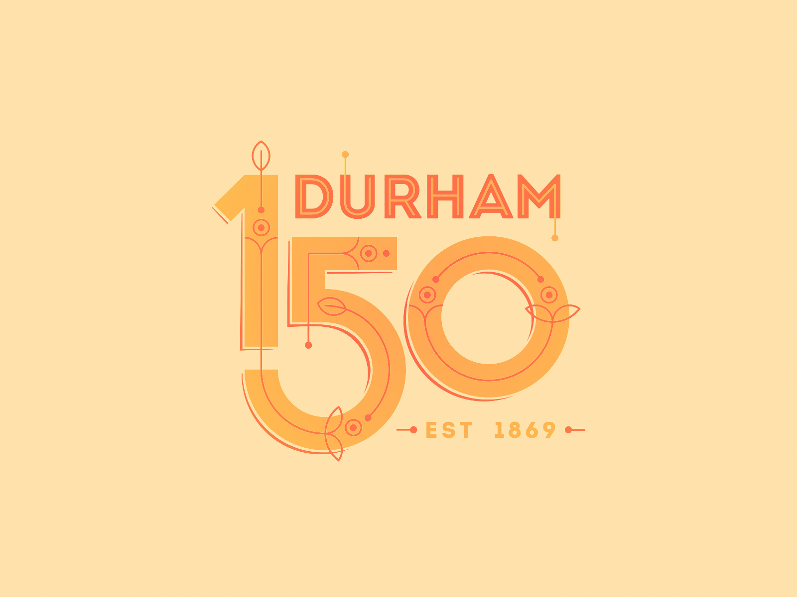 Example of 150 Years of Durham! The Sesquicentennial!