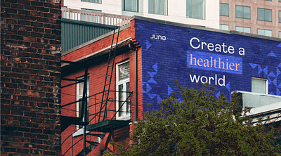 Juno_Mural brand brand design healthcare identity mural outdoor