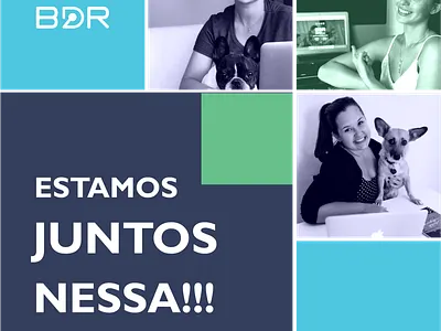 Post para Instagram - "Juntos-BDR" design digital art digital marketing digital media graphic design homeoffice illustrator image instagram instagram post marketing design photoshop socialmedia