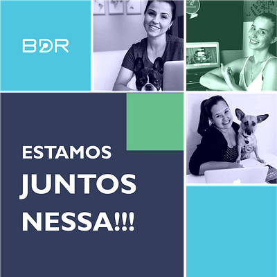 Post para Instagram - "Juntos-BDR" design digital art digital marketing digital media graphic design homeoffice illustrator image instagram instagram post marketing design photoshop socialmedia