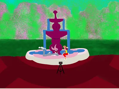 looney tunes WB bugs bunny covid19 flu illustration lola bunny mask park spring the fountain warner brothers