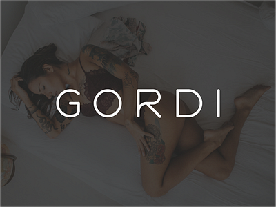 Logo for the brand of underwear GORDI branding design girl logo russia underwear vector логотип