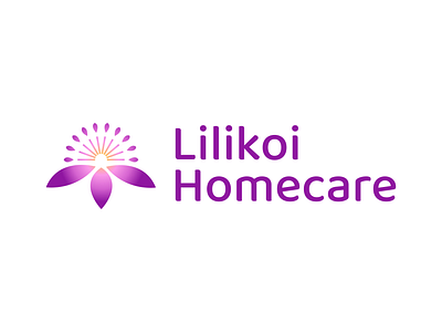 Homecare Logo flower logo gradient design health logo logodesign passion flower