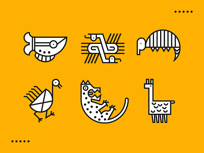 Fauna Precolombina icon icon design icon set iconography icons precolumbian