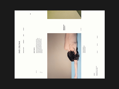 INO ZELJAK / website clean design grid layout minimal photography simple typography ui web website