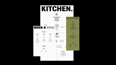 Coffee Shop Menu branding design flat logo typography