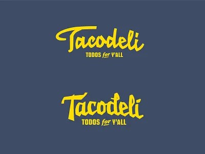 Tacodeli Type Exploration branding custom type script typeface typography wordmark