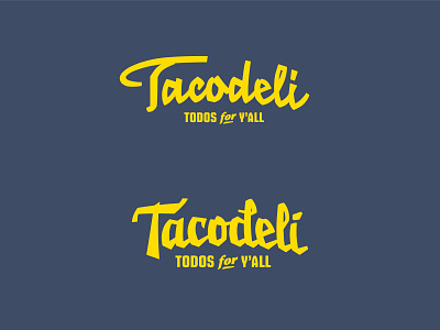 Tacodeli Type Exploration branding custom type script typeface typography wordmark