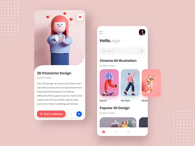 4D Illustration Mobile App 3dillustration 4d illustration android cenema4d gradient illustration illustration art minimal mobile psd simple sketch trend ui uidesign ux uxdesign vector xd
