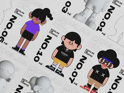NiceLab-Studio 成员IP设计 branding illustration