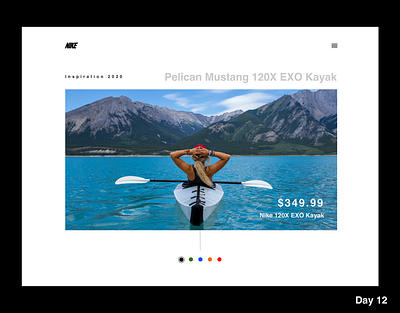 Daily 012 - Single Product dailyui design kayak single product travel ui