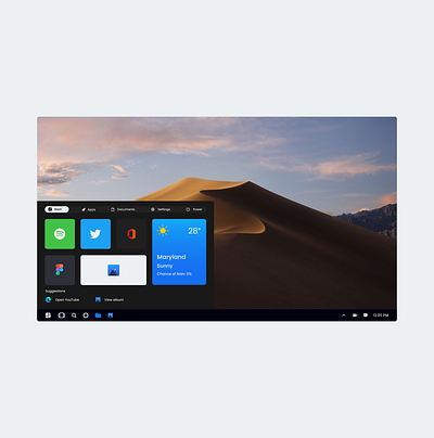 Windows Redesign design ui