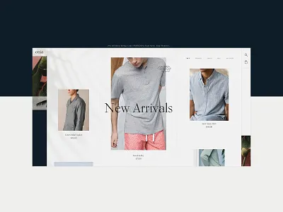 Onia - Men's Page Design Concept 🌴 branding clothing brand creative design fashion graphic desgin mobile mobile design mockup design product design typogaphy ui web web design