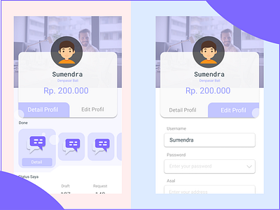 Profile Ui profile simple ui