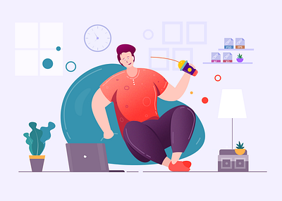 Designer Mood artwork character design designer designers driblle illustration illustration art man working minimal minimalistic players uiuxdesign vector illustration