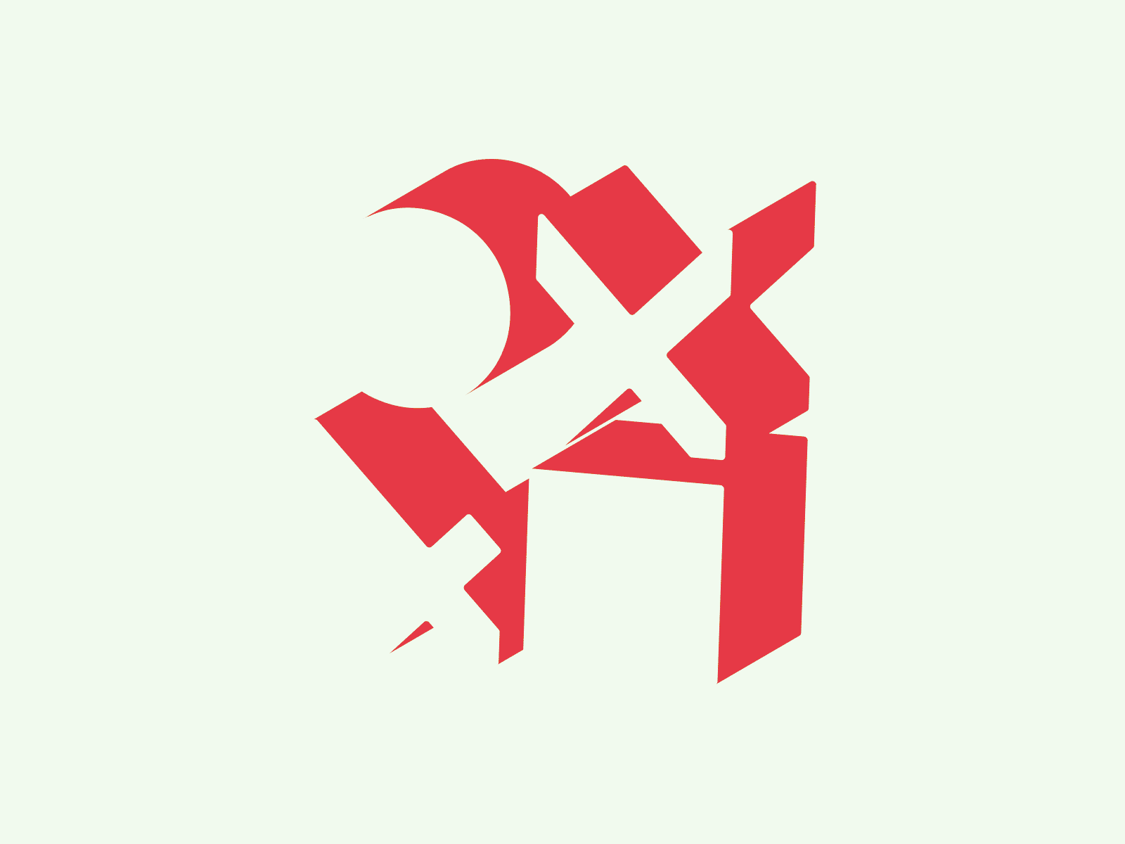 Rock Paper Scissors Knife. animation branding design illustration logo logotype sign typography