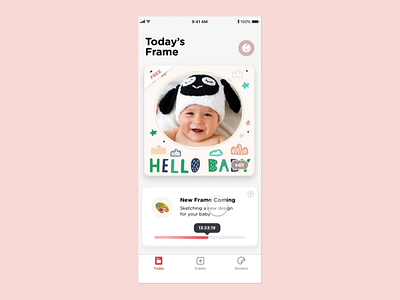 BabyStory - UI/UX animation app baby design icon illustration logo photo photoedit ui ux vector