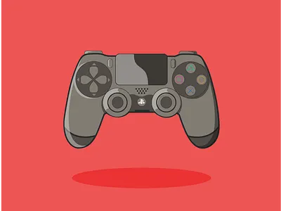 PS4 Controller adobeillustrator cartoon controller design digitalart flatdesign illustration lineart ps4 vector vectordesign