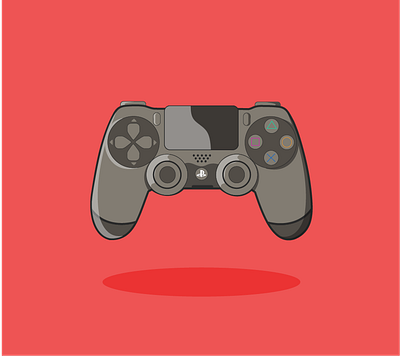 PS4 Controller adobeillustrator cartoon controller design digitalart flatdesign illustration lineart ps4 vector vectordesign