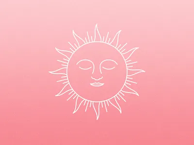 Let the Sun Talk - WIP design gradient grain grain texture graphicdesign illustration lines noise pink sun sunrise sunset texture vector