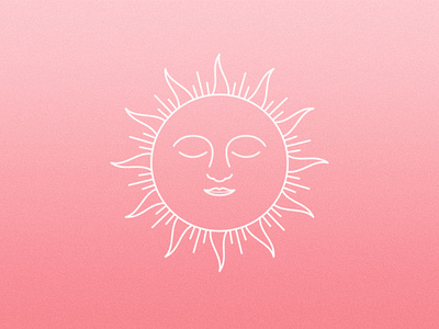 Let the Sun Talk - WIP design gradient grain grain texture graphicdesign illustration lines noise pink sun sunrise sunset texture vector