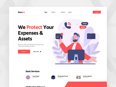 Secure Assets-Design concept idea illustration mansoor ui unlikeothers ux webdesign