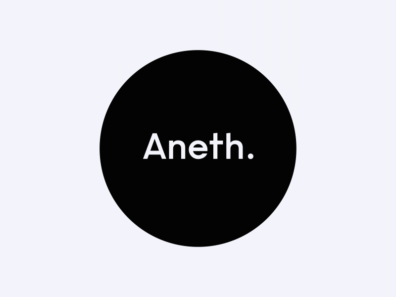 Aneth Studio animation black and white brand branding digital studio logo logodesign logoinmotion minimal motion design typography ui design