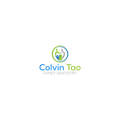 Colvin Tao Family Dentistry branding creative design dental family flat logo typography