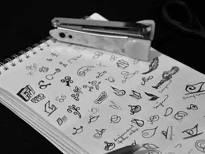 SCRIBBLE abstract art badge black brand brand indentity branding design illustration logo logo design concept logo designs pencil photogarphy player scribble scripture