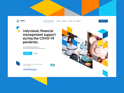 Fibase 💰 branding design finance landingpage money onepage ui ux web webdesign website