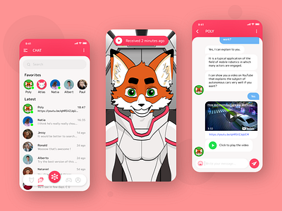 Artificial Intelligence learning app ai app app ui artificial intelligence chat chatbot clean education education app fox illustration illustrator iot kid ui ux