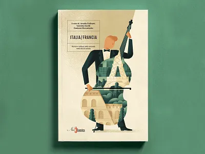 NeoClassica - Italy/France book book cover book cover illustration classical music cover illustration daniele simonelli dsgn france illustration italy music illustration player texture tour eiffel