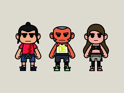 Ballers 2d ball baller basketball character design cute design fantasy illustration sneakers sports street