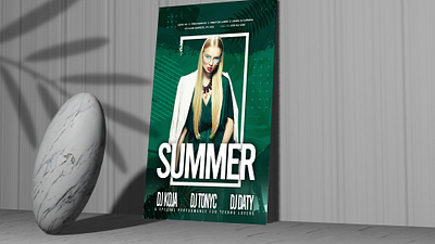 Summer Party Flyer Template flyer girl holiday hot hot summer instagram model music party post poster template sensual summer summer flyer summer holiday summer party summer poster template tropical