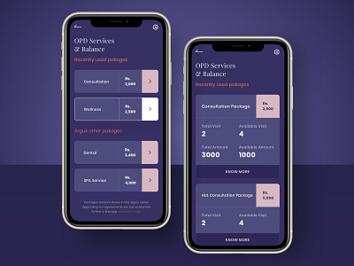 OPD Services app appdesign color company concept creative exploration healthcare interface layout mantra labs minimalui service page ui uidesign uiux uxdesign visual design