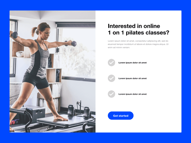 Fitness Classes Sign Up dailyui principle ui ui design uiux ux