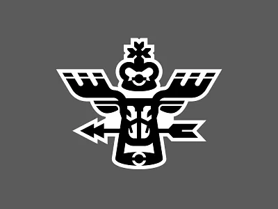 Elk animal arrow black cross crown deer elk geometry horns label logo monochrome monoline print sticker