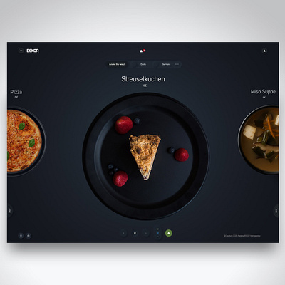 Darkmode neumorphism design concept​ darkmode foodwebsite headerdesign landing page landing page concept landingpage neumorphism screendesign ui uiux webdesign