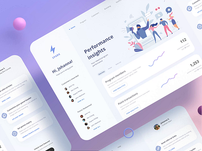 Loyalty Platform - Web App animated animatedgif animation dashboard finance fintech freelancer illustration insights interaction design microinteraction motion parallax principleapp scroll smooth ui ux webdesign website