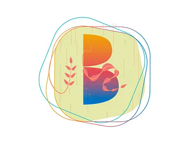 B colors design flat illustration india type typography ui vector web