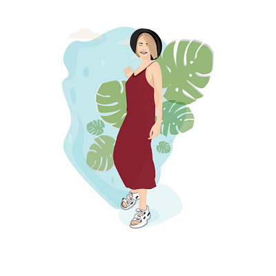 Tropical Vibes bookillustration design flat design flatdesign graphicdesign icon design illustration socialmedia tropical tropical flyer tropics