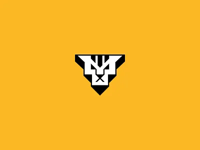 T-Tiger brand design face geometric head letter t logo simple tiger