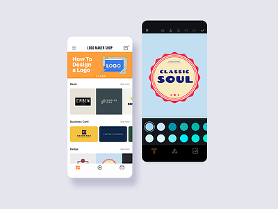 Logoshop - UI/UX animation app icon illustration logo minimal typography ui ux website