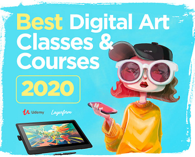 Best Digital Art Classes for 2020 art courses digitalart digitalartist freelance freelancer freelancing graphicdesign graphicdesigner learndesign learngraphicdesign udemy