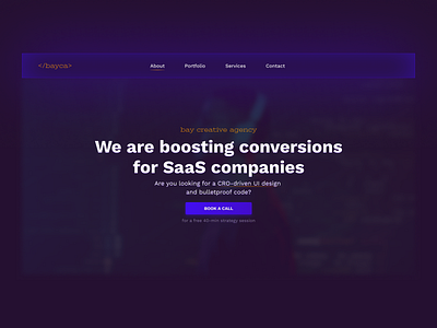 Dark mode creative agency homepage design agency agency landing page agency website clean creative dark dark ui hero homepage minimal pixel perfect ui