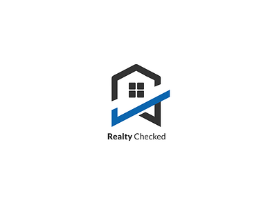 Realty Checked brand design brand identity branding branding and identity design illustration logo logomark logos minimal type wordmark