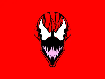 Carnage art character comics film graphics illustration logo movie spiderman vector venom venom2
