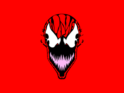 Carnage art character comics film graphics illustration logo movie spiderman vector venom venom2