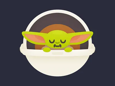 Bubba Yoda baby character cute grogu illustration mandalorian star wars yoda