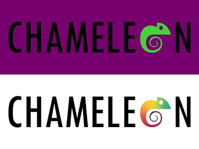 Logo Design Concept 9 | Chameleon art branding design flat illustrator logo minimal typography ux